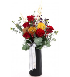 5 Kırmızı Gül Love’s Flame