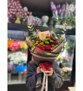 Blossom  Kırmızı Gül Buketi