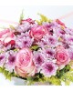 PEMBE PAPATYA ve PEMBE GÜL BUKETİ